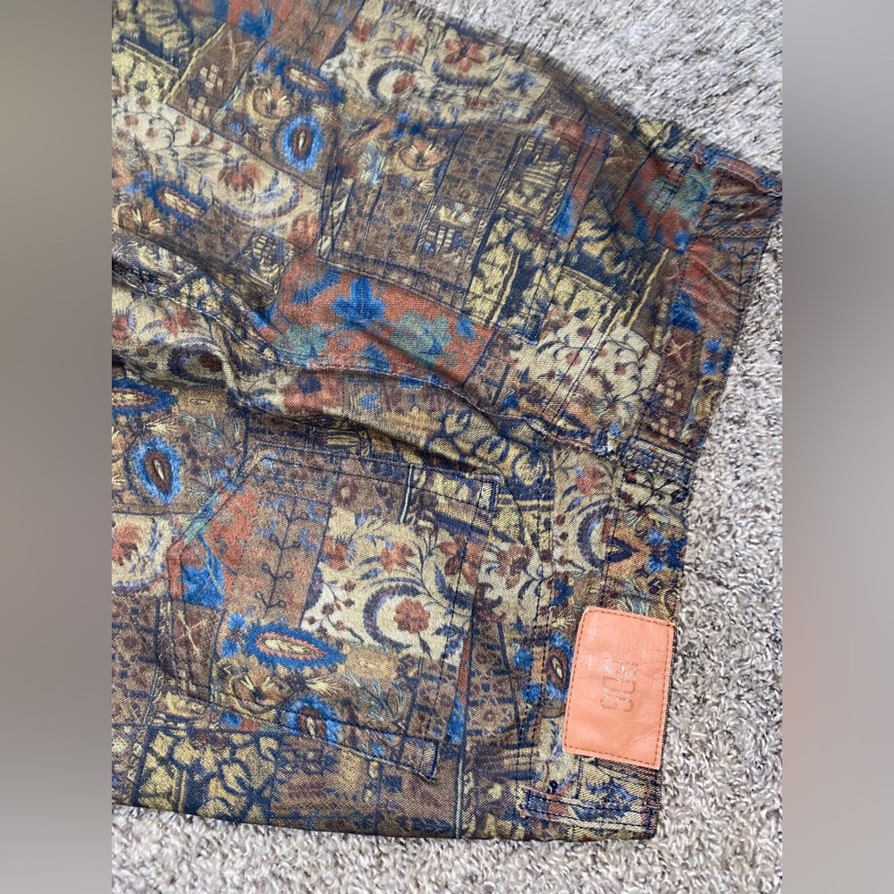 Vintage Bohemian Patchwork Pattern Pants - image 4